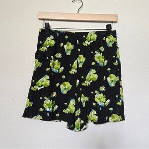 Vintage 90s Carole Little Floral flowy shorts size medium tropical summer
